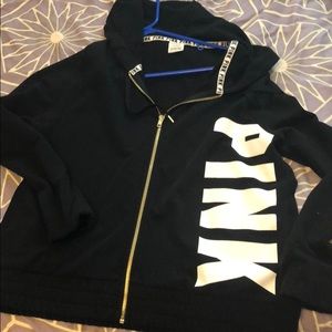 PINK black and gold jacket